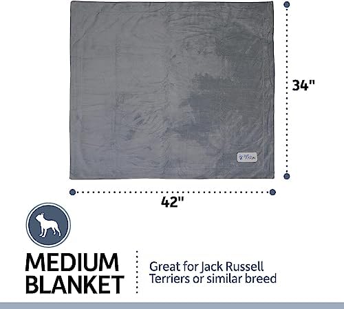 PetFusion Premium Ultra Soft Dog and Cat Blanket, Grey or Brown