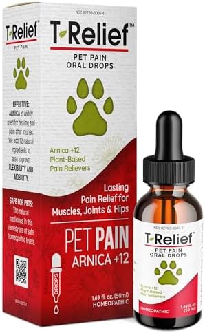 MediNatura T-Relief Pet Discomfort Relief Oral Drops, Arnica +12, 1.69 oz