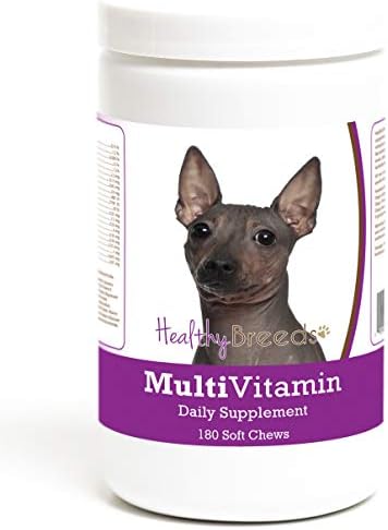 Healthy Breeds American Hairless Terrier Multivitamin Soft Chew for Dogs 180 Count (11128-ahat-001)
