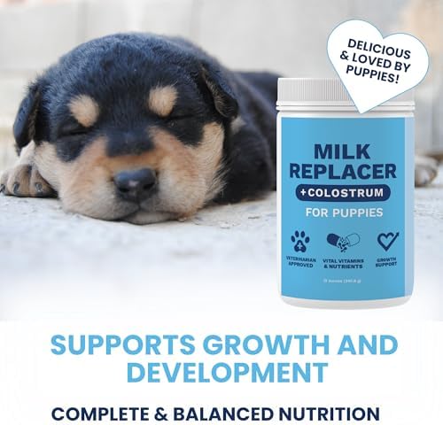 Under the Weather Puppy Milk Replacer Powder + Colostrum | Puppy Milk Replacement Formula | Nutrient-Rich Formula with Colostrum for Immune & Digestive Support – 12 oz