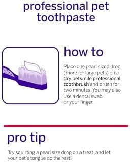 Petsmile VOHC Accepted Toothpaste, Rotisserie Chicken 4.2 Oz, Cats + Dogs | Pet-Approved, Calprox® Powered, Fights Plaque + Tartar, No-Brush Required, Human-Grade, 6-Month Supply, Clinically Proven