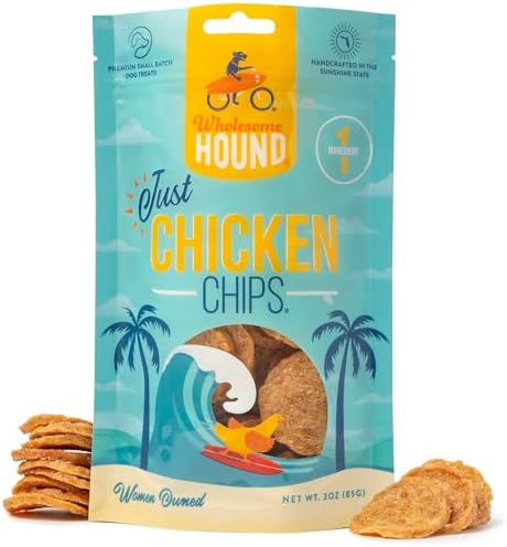 Chicken Chips Dog Treats, Single Ingredient, 3oz