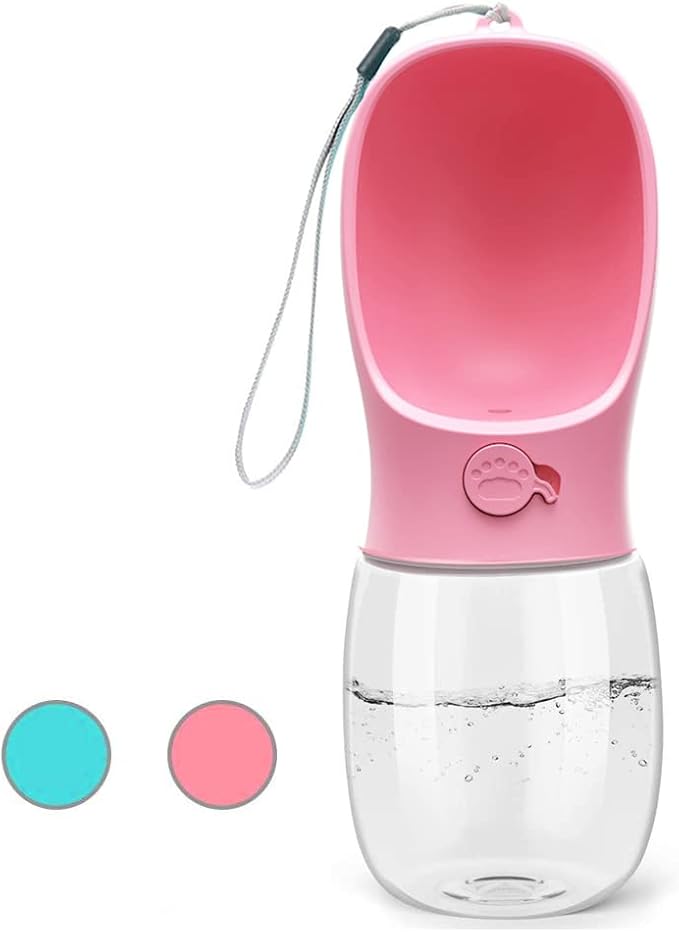 Kalimdor Dog Water Bottle, 12oz, Pink