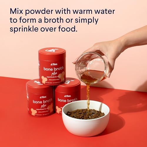 Finn Bone Broth Plus for Dogs - Collagen Joint & Mobility Topper - 8 oz