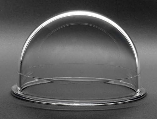 JMX Acrylic/PC CCTV Replacement Clear Camera Dome Cover Security Camera Housing Pet Dog Fence Window Skylight Window (3.8 Inches, Transparent)