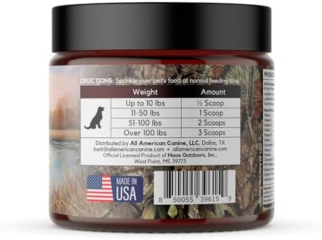 All American Canine Dog Multivitamin Powder, Beef Flavor, 90 Servings