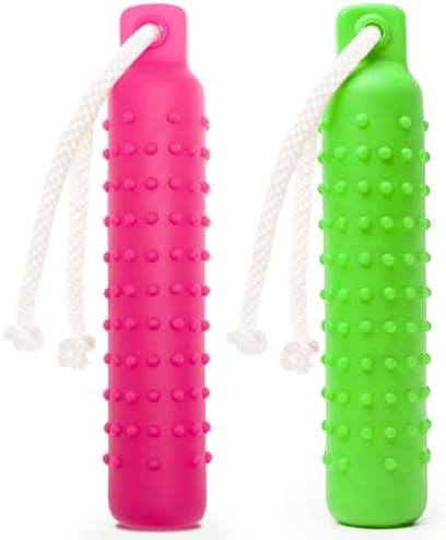Dog Water Toys, 2 Pack Floating Bumper Fetch Toy Dummy | Interactive Retrieving Training Float Pet Rope Toy for Pool, Lake Outdoor Small Medium Large Dogs