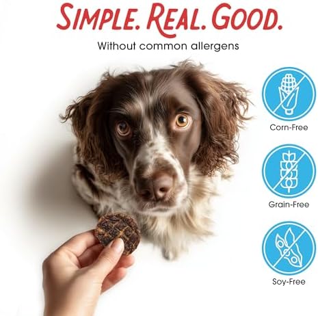 Farmland Traditions Dogs Love Beef Jerky Dog Treats with Only 3 Ingredients and No Fillers, 2.5 Pound (Pack of 2).