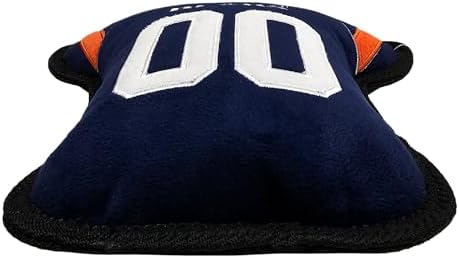 The 1st Ever Tough but Smooth Dog NFL Chicago Bears Football Jersey Tough Pet A Premium Quality Doggie with Built-in Squeaker. Sports Fans Favorite Chew
