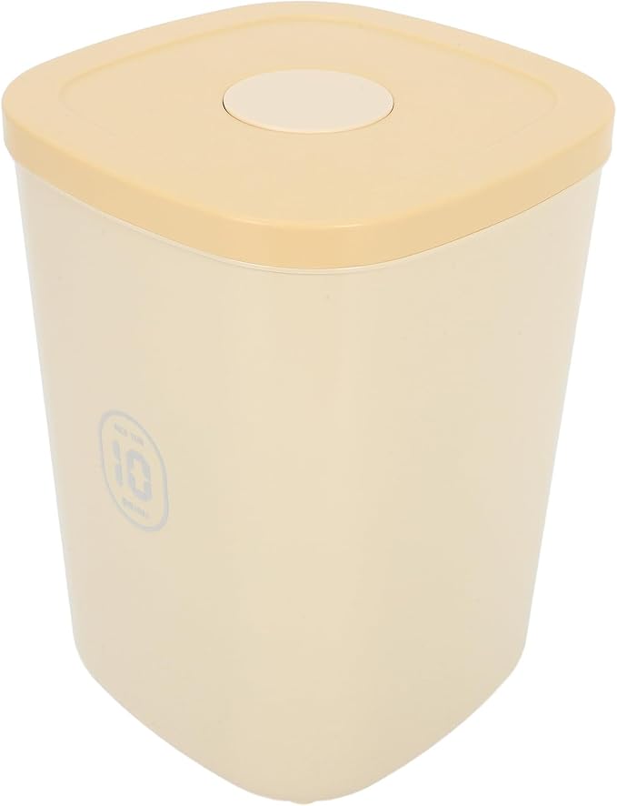 ERINGOGO Pet Food Storage Container Airtight Vacuum Sealed Large Capacity Yellow Dog and Cat Food Bin Moisture Proof for Pet Supplies