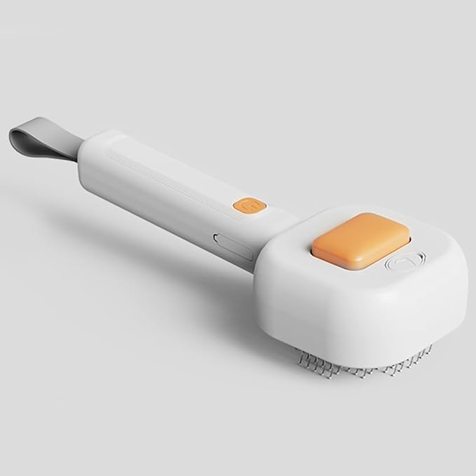 Cat Steamy Brush,3 in1 Self Cleaning Steam Cat Brush with 30ml Water Tank USB Rechargeable for Cats Dogs Rabbits Massage Clean Grooming