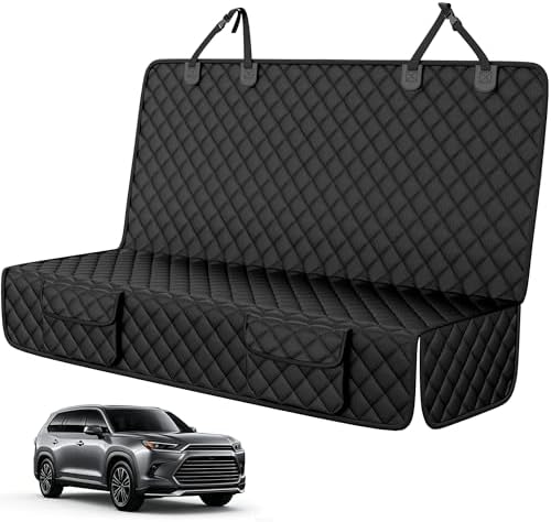 PETICON Dog Car Seat Cover - Rear Bench Seat Cover for SUVs