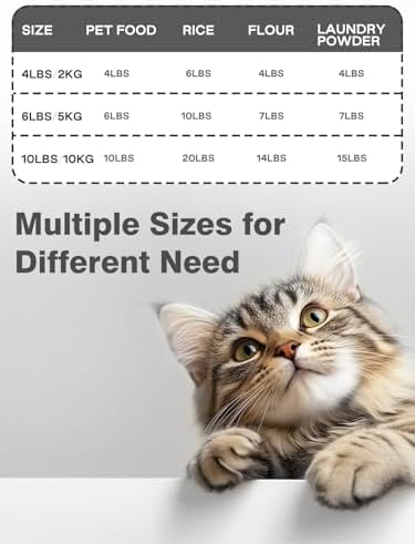 LivLab Mker 20 lb Stackable Pet Food Storage Containers, 3 Pack