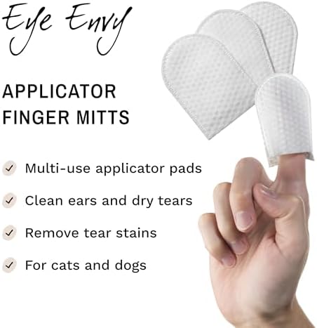 Eye Envy Finger Mitts for Ears & Tears, 40 Count