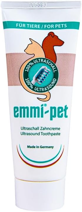 Emmi-pet Ultrasonic Toothpaste with Nano-Cleaning-Bubbles (New Extra Mild Formulation Suitable for All Pets)