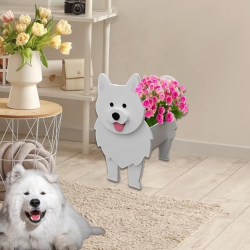 Samoan Dog Planter Pots, Animal Shaped Flower Pot