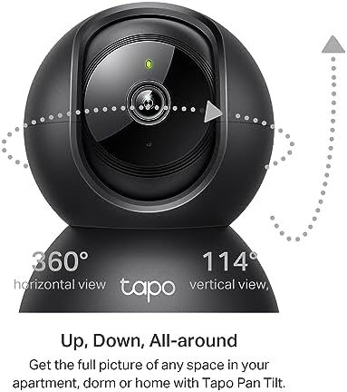 Tapo 2K Pan Tilt Security Camera for Baby Monitor, Dog Camera,C211(2-Pack)