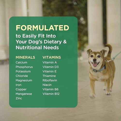 Pet-Tabs Multivitamin Supplement for Adult Dogs & Puppies, 60 Chewables | 17 Essential Minerals & Vitamins for Everyday Wellness & Growth, Promotes Healthy Skin & Coat, Supports Nutritional Gaps