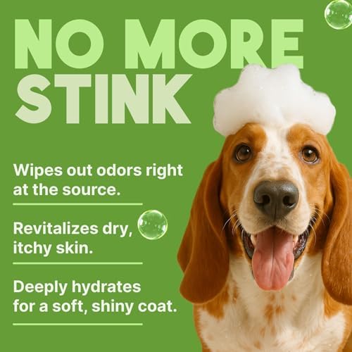 TropiClean Deodorizing Dog Shampoo for Smelly Dogs, Made in USA, 1 Gallon