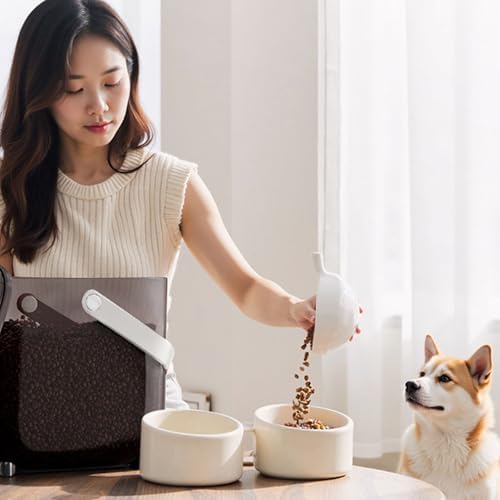 Large Capacity Vacuum Seal Pet Food Container Damp Proof Airtight Storage Bin for Cats and Dogs ABS Material
