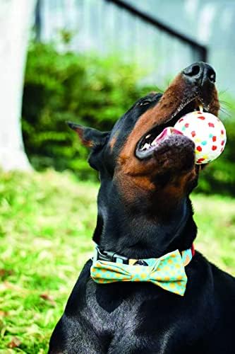 PawfectPals Indestructible Bloom Ball, Floating, Spotted White