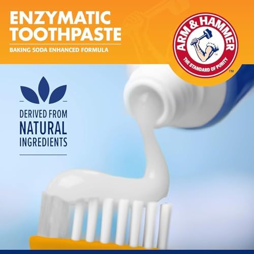 Arm & Hammer Tartar Control Dog Dental Kit, Banana Mint, 3-Piece, 2-Pack | Enzymatic toothpaste with toothbrush and fingerbrush, baking soda formula safe for puppies
