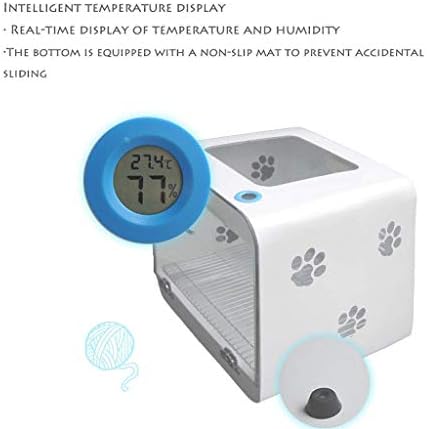 Pet Drying Box with Water Blowing Machine Professional Hair Dryer High Power Mute Noise Reduction Small Dog Cat Pet White