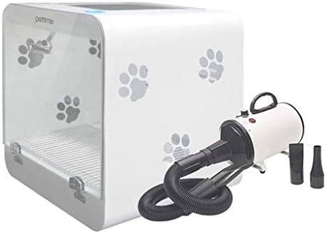 Pet Drying Box with Water Blowing Machine Professional Hair Dryer High Power Mute Noise Reduction Small Dog Cat Pet White