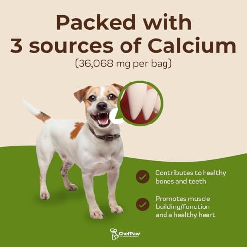 ChefPaw Nutrition Booster for Dogs – Multivitamin Powder with 25+ Essential Nutrients & Calcium – All-Natural Dog Supplement for Homemade & Fresh Food Diets – Supports Bones, Immunity & Overall Health