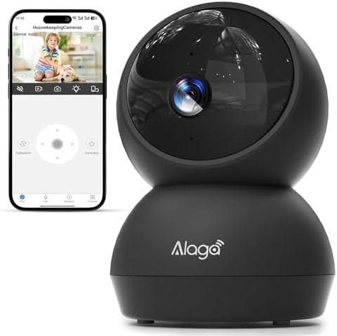 Security Camera, 2K HD Indoor Security Camera, 360 Degree Pan/Tilt Pet Camera 2.4G and 5G WiFi, Motion Detection, 2-Way Audio, Siren, Night Vision, Cloud SD Card Compatible Alexa Google Assistant