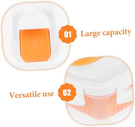 YARNOW Pet Food Storage Container Airtight Dog Snack Bin for Freshness Compact Design for Dog Treats and Pet Items and Lightweight for Kitchen Organization