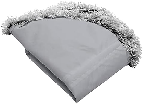Furhaven Replacement Calming Donut Bed Cover, Misty Gray, Medium