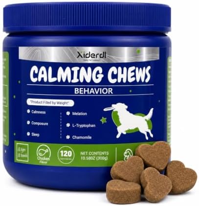 Calming Chews for Dogs, Chamomile, Valerian, 120-Pack, 120 Count