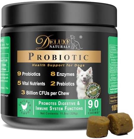 Probiotic Soft Chews for Dogs, 90 Count, Chicken Flavor