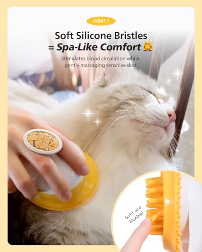 [PETHROOM] Bundle - Slicker Brush & Healing Brush Set | Coated Tips for Gentle Grooming and Deshedding & Soothing Silicone Grooming Tool