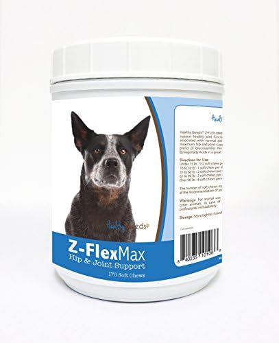 Healthy Breeds Australian Cattle Dog Z-Flex Max Hip and Joint Soft Chews 170 Count