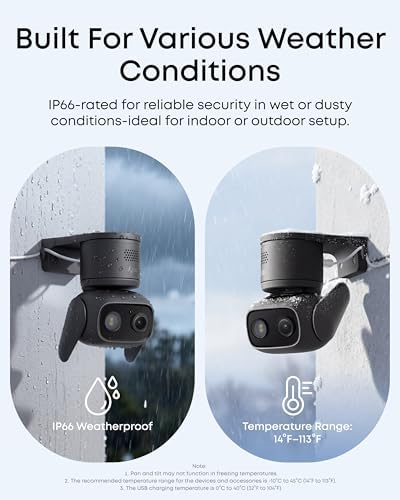 eufy Security Indoor/Outdoor Camera C31(2-Pack), IP66, No Subscription