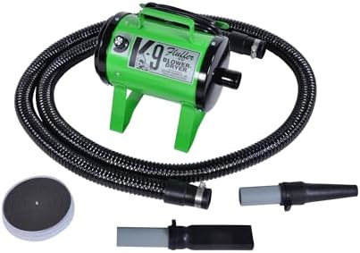 Electric Cleaner Company K9 Fluffer Dog Dryer – Powerful, Portable Grooming Blower for Dogs and Pets, Lime Green