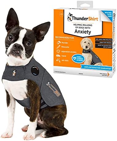 ThunderShirt for Dogs Calming Anxiety Vest, XS, Small, Gray