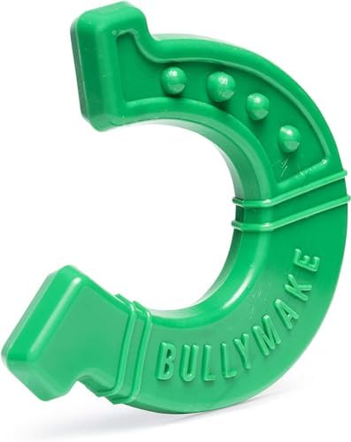 BULLYMAKE Tough Chew Horseshoe Dog Toy, Durable Nylon, Aggressive Chewers | Dog Chew Toy, Durable Nylon, Aggressive Chewers, Horseshoe Shape, Interactive Play, Power Chewers, Made in USA, Long Lasting
