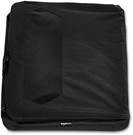 Amazon Basics Folding Portable Soft Pet Dog Crate Carrier Kennel, 42 x 31 x 31 inches, Black