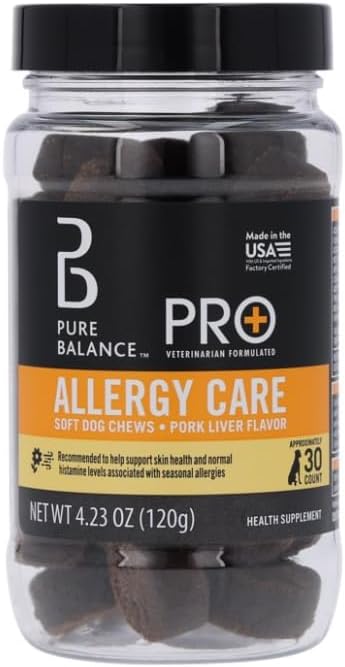 Pure Balance Pro+ Calming Supplement for Dogs, Chamomile, Valerian, 4.23 oz