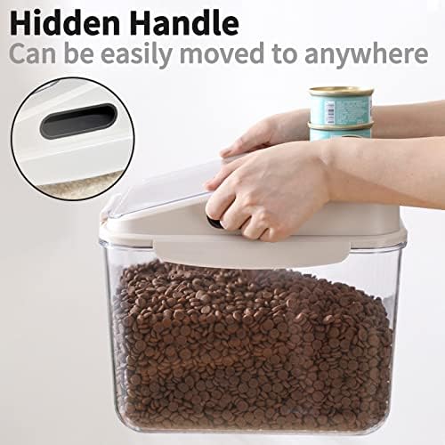 Fhiny 5.5LB Dog Food Storage Container, 5.5LB, Polyethylene Terephthalate G, Transparent