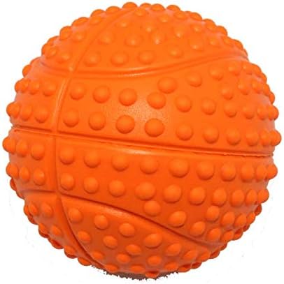 Dog Squeaky Toys and Non-Toxic Rubber Play Balls for Interactive Training and Chewing (5.5cm/2.16in Pack of 4)
