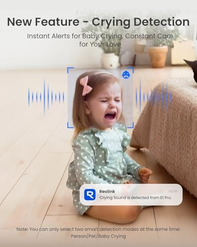 REOLINK 5MP Indoor Security Camera E1 Pro+E1 Pro-B plug-in Camera Support 2.4/5 GHz WiFi, 360 Degree Baby/Dog Monitor with Auto Tracking, Person/Pet Detection, Night Vision, 2 Way Audio, Local Storage