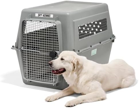 Petmate Sky Kennel for Air Travel, 48in Dog Crate for Pets 90 to 125lbs