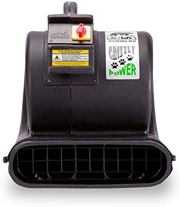 B-Air Grizzly Gp-1 1 HP 3550 CFM Air Grizzly Mover Carpet Dryer Floor Fan for Water Damage Restoration Equipment & Pet Cage Dryer Black