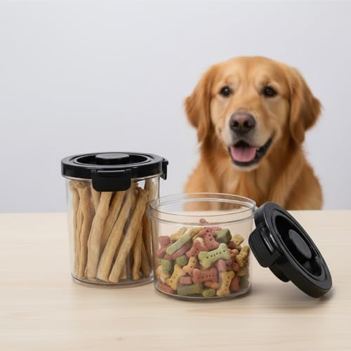 Dog Treat Container, Small, Clear, Rotundity