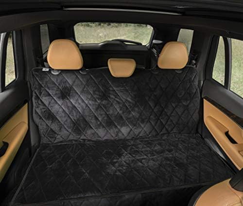 Plush Paws Velvet Rear Seat Protector - X-Large Charcoal, No Hammock