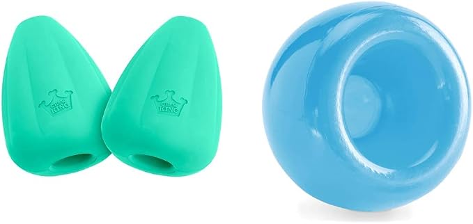 Chew King Premium Treat Dog Toy (XL, Pack of 2) and Planet Dog Orbee-Tuff Snoop Interactive Treat Dispensing Dog Toy (Large, Blue)